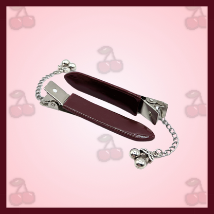 'dial-up' creaseless hair clips - cherry cutie