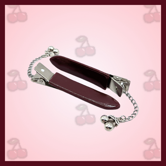 'dial-up' creaseless hair clips - cherry cutie